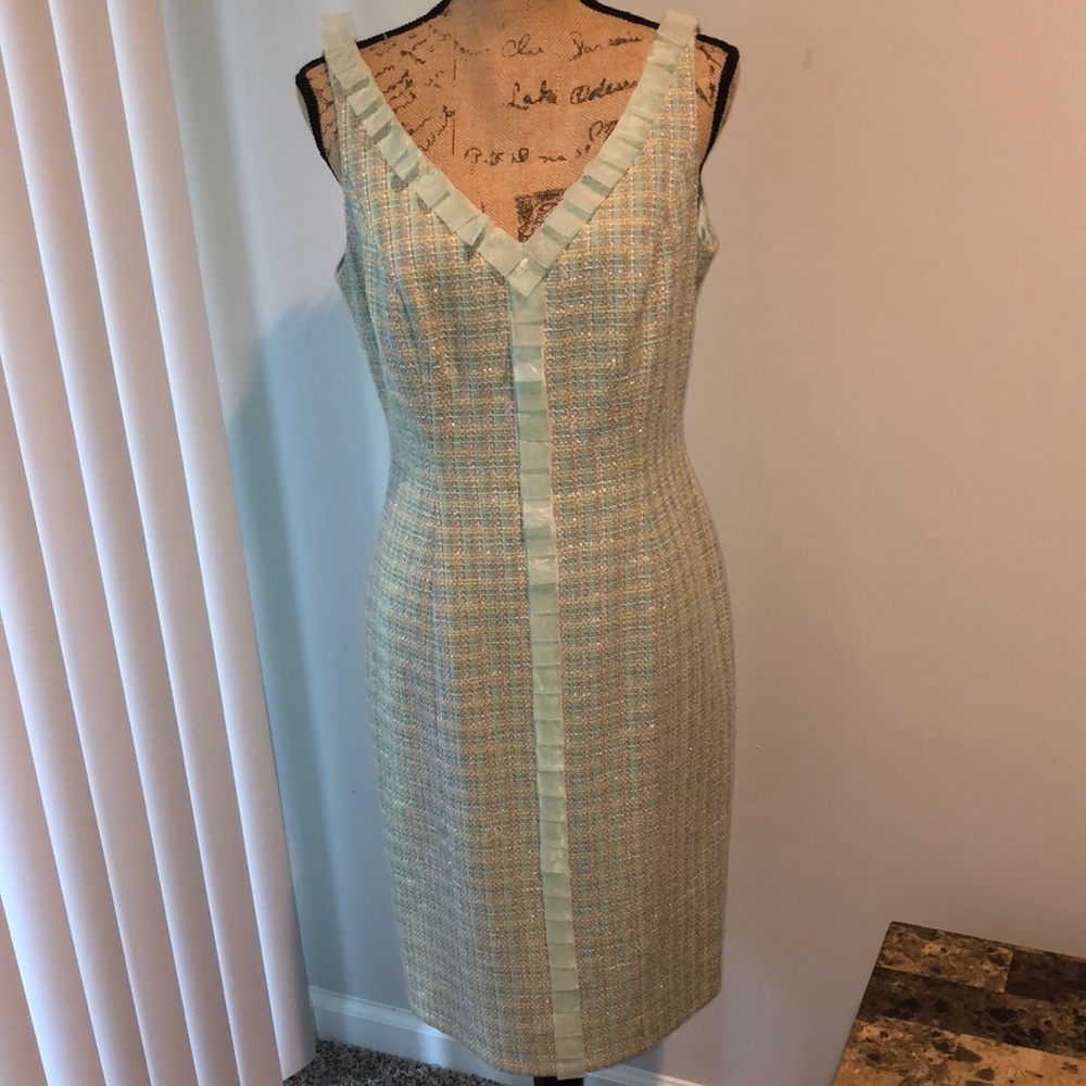 Vintage Carmen Marc Valvo collection sz 10 dress designer romantic night out - Picture 1 of 10